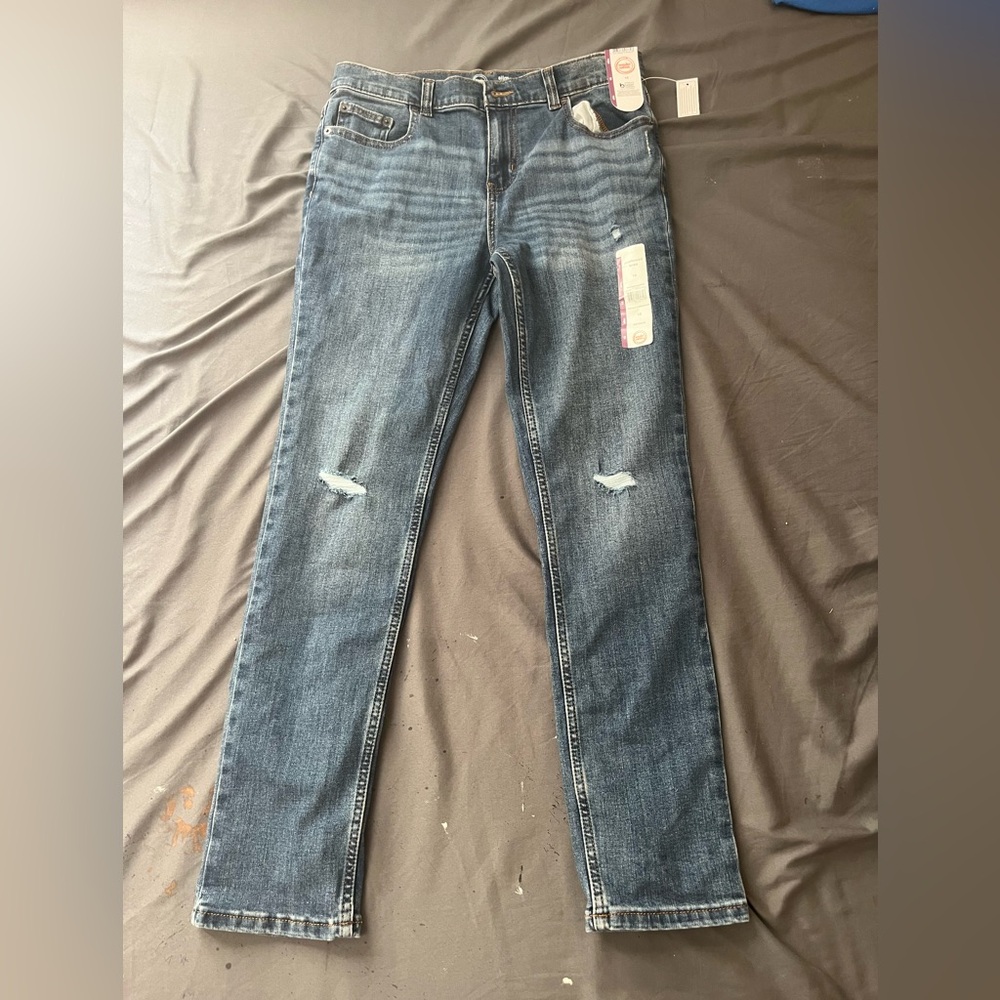 Kids 16-18 Distressed Denim Jeans